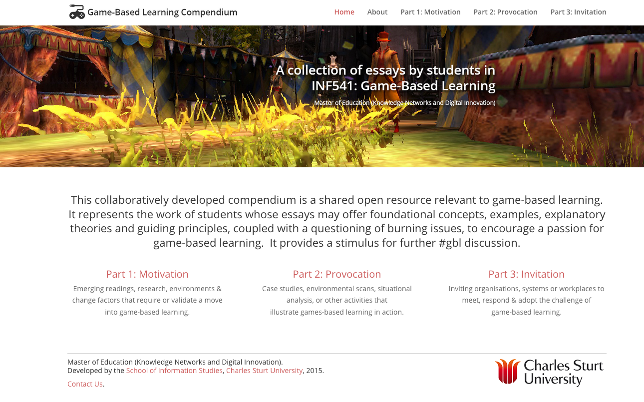 Screenshot GBL site