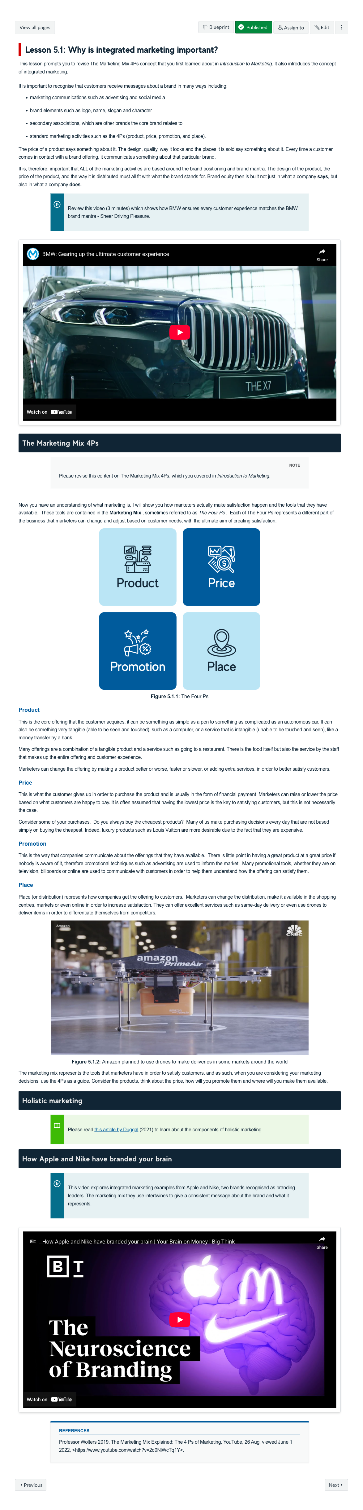 Lesson 5.1: Why is integrated marketing important?