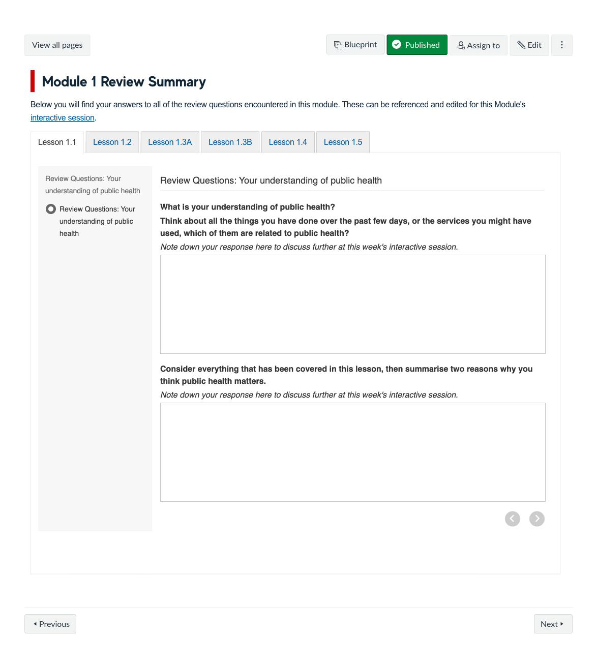 Module 1 Review Summary