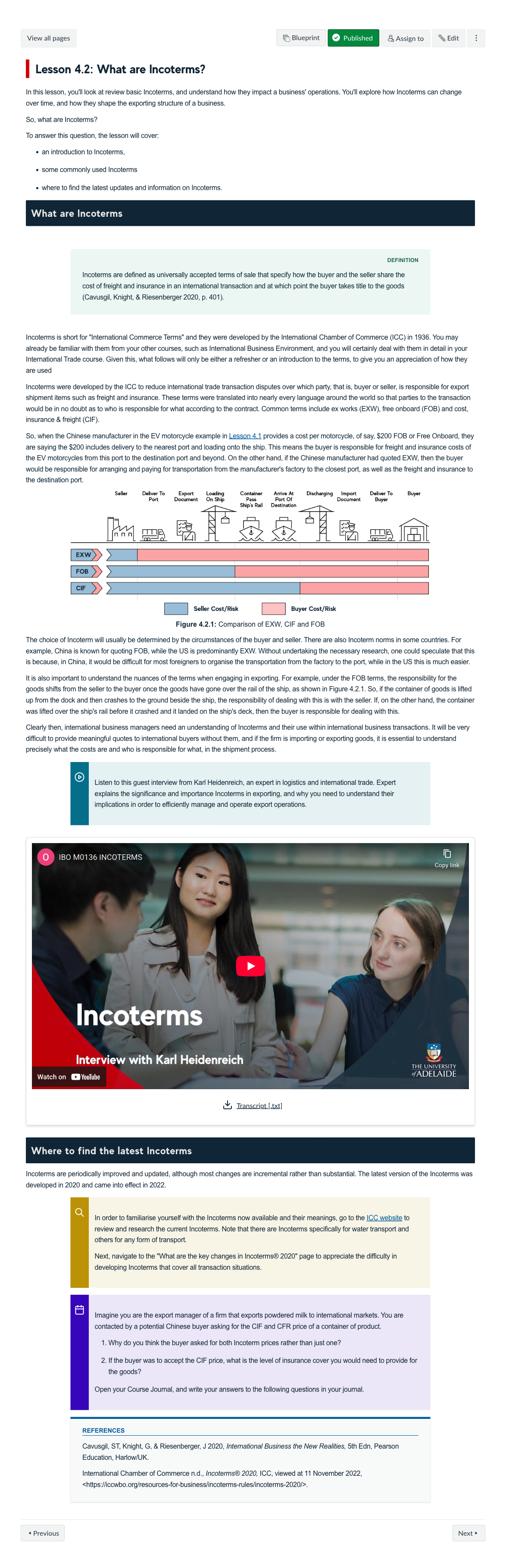 Lesson 4.2: What are Incoterms?