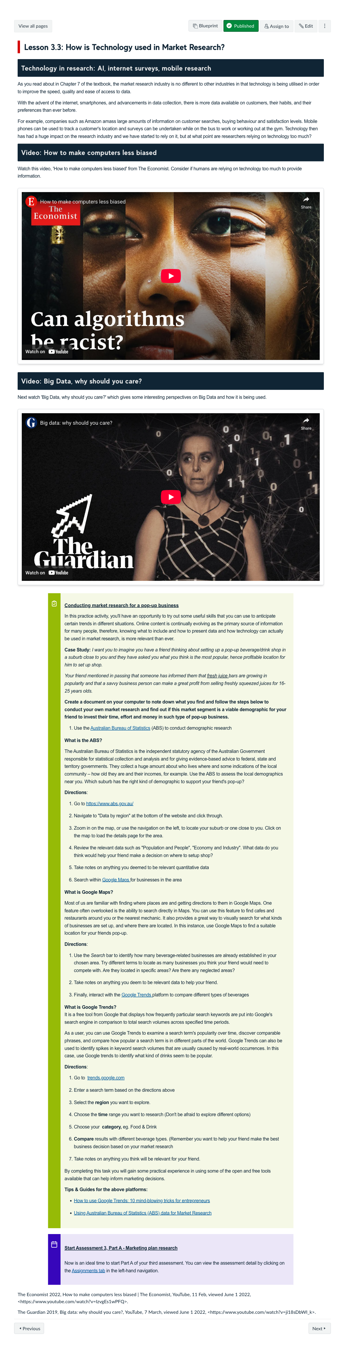 Lesson 3.3: How is Technology used in Market Research?