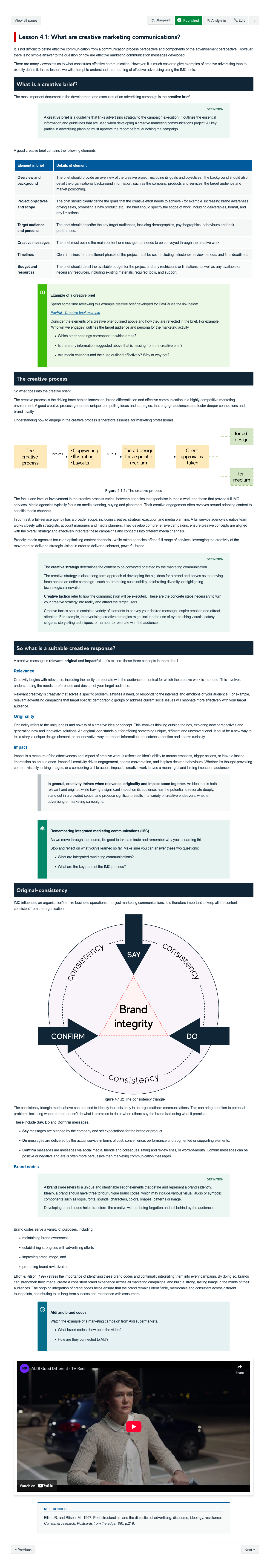 Lesson 4.1: What are creative marketing communications?