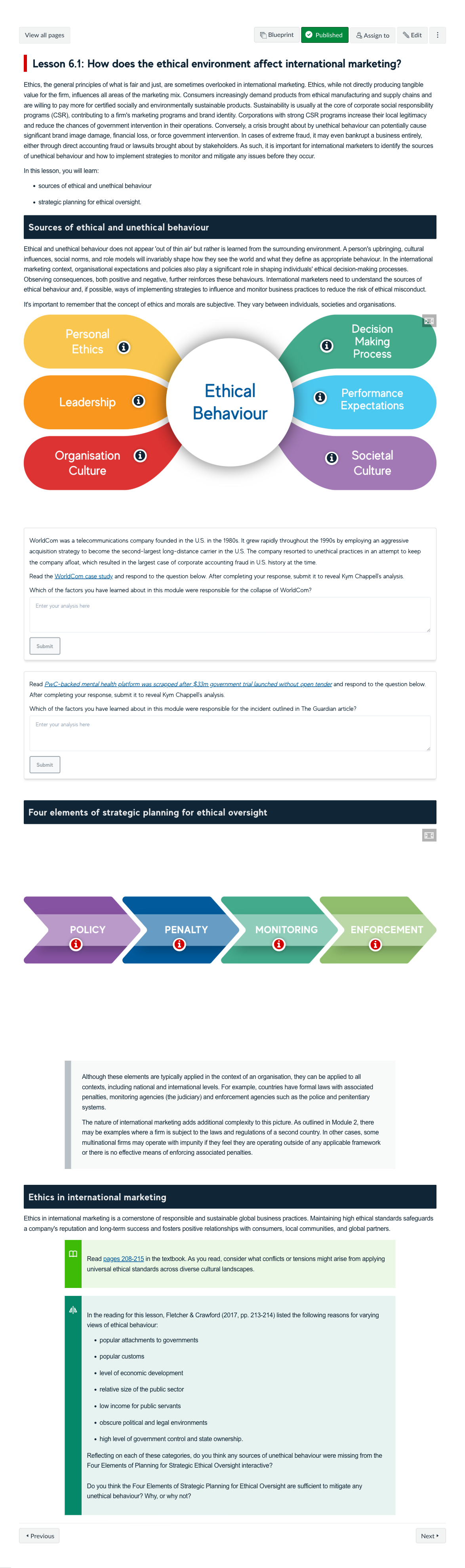 Lesson 6.1: How does the ethical environment affect international marketing?